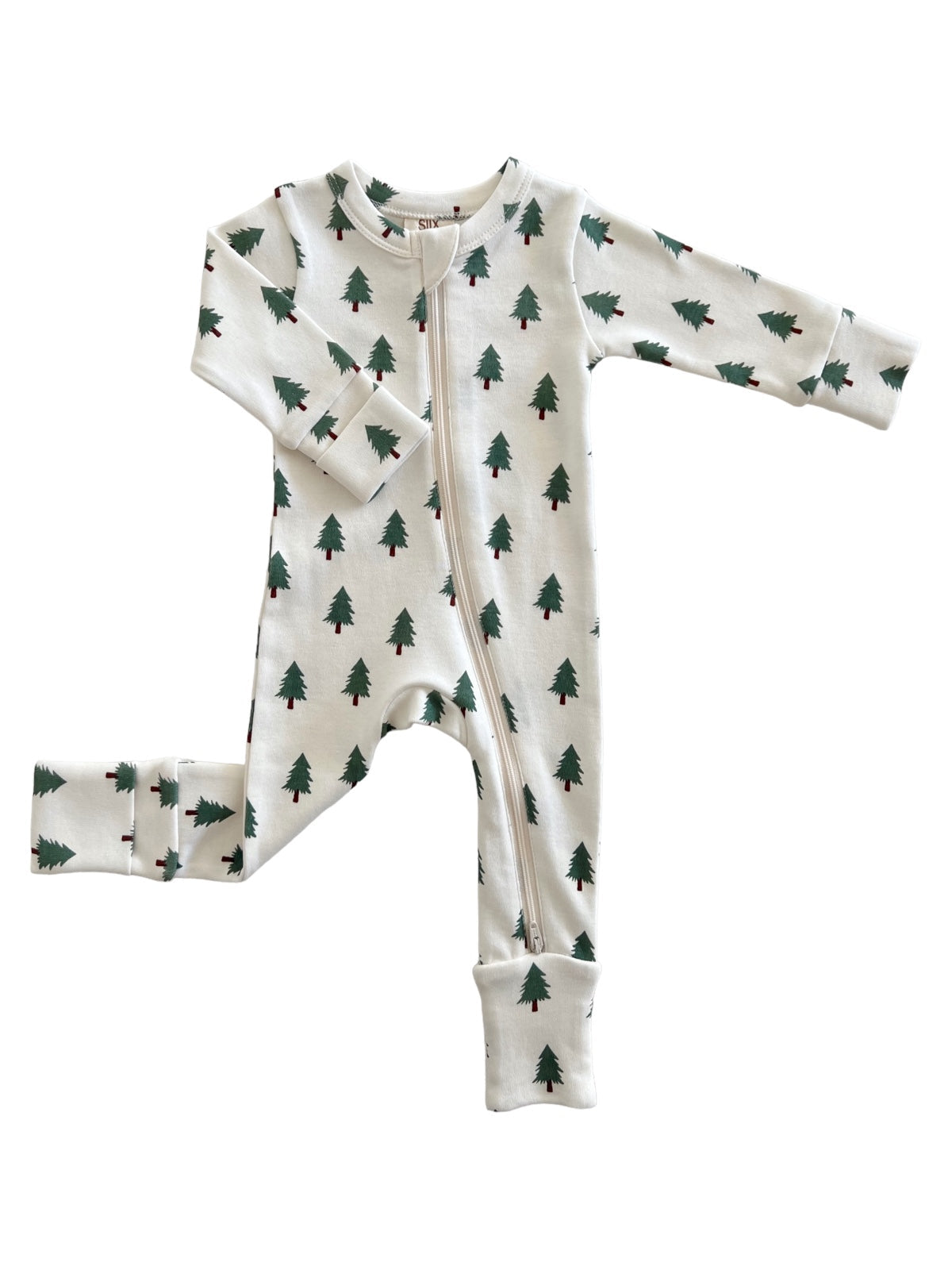 Trees / Organic 2-Way Zip Romper