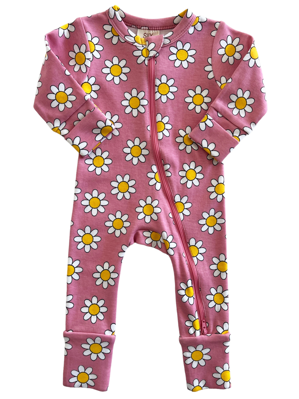 Daisy Pop Punch / Organic 2-Way Zip Romper